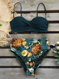 Bikini 2023 Female Swimsuit Women Swimwear Thong Push Up Bikinis Set High Waist Swimming Suits Ruffled Bathing