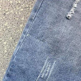 VAREY LIN 2022 New Spring Women Denim Skirts Casual Lace Irregular A-line Skirts High Waist Hole Split Denim Skirt