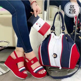 Heel Sandals Summer 2024 New Thick-Soled Muffin Roman Shoes Students Korean Version Of Large Size Women's