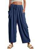 Waist Pleated High Wide Leg Loose
