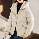 Thicker Bread Clothes Short Down Cotton-Padded Clothes Women Small Autumn And Winter Coat Cotton-Padded Jacket Mother Women's Thin Cotton Clothes-Outfit