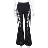 Spring 2024 New Dark Street Trendy Corns With Bell-Bottoms-No Ribbon