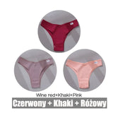 Sexy Women's Panties Cotton Brazilian Underwear Women V Waist Women's Thong Female Underpants Intimate Lingerie
