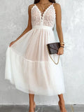 New Summer Lace Lace Dress INS Casual Backless