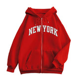 New Zipper Hoodie Los Angeles California Coat