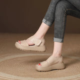 Zingj Muffin Thick-Soled Sandals Women's 2024 Summer New Breathable Vintage Velcro Roman Sandals Large
