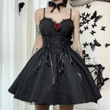 Winter Dress New Style Dress Dark Style Jacquard A Pendulum Back Halter