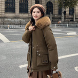 The 2024 New Winter Down Cotton And Thick Cotton-Padded Coat-Outfit