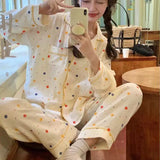 Sets Women Geometric Design Temper Baggy Short Sleeve Cozy Summer Casual Homewear Chic New Simple Fashion Classic