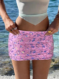 Fashion Bead Short Skirt Sexy Babes Hip Skirt Squint