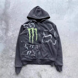 Zippered Sweatshirt Man M Loose Niche Coat Wearing Handsome Loose Blouse