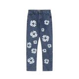 High Street Tide Card Letter Printed Loose Jeans Jacket Men's And Women's Same High Street