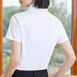 Cotton Shirts Women White Shirt Office Lady Solid Pink Shirts Blouse Casual Woman Basic Blouse Tops Fashion Women