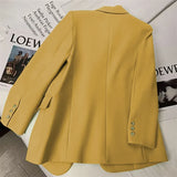Zingj Spring And Autumn New 2024 Korean Version Of The Suit Jacket Female Minority Spring And Autumn Temperament Long Sleeve Casual Retro
