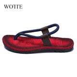 Men Sandals New Beach Slippers High Quality Beach Flip Flops Fashion Solid Flat Outdoor Shoes Outdoors Non-slip
