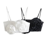 New Summer Embossed Flower Halter Jacket With Solid Color