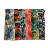 New Printed Silk Mesh Wrinkle Slim Breast Dress