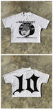 Version Simple Minority Design Cartoon Long Printed Cotton T-Shirt Men's Hip-Hop Harajuku Y2k Loose Couple