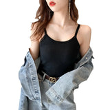 Zingj Knitted Waistband Vest For Women Wearing Summer Suits And Underwear Online Celebrity Sexy Top