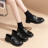 Zingj Size 42 Small Leather Shoes Female Niche Design Sense 2024 Spring / Summer New Soft Leather Flat Bottom Office Worker A Foot Pedal-Outfit