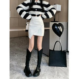 Future Traf Skirt Office Lady Above Knee Non Strech A Line Leather Mini Skirts Korean Version Fashion The Price