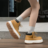Zingj Men's Stylish Outdoor Platform Work Boots