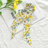 Women Streamers Bohemian Scrunchies Print Elastic Hair Bands Girls Hair Ropes Ties Holder Ponytail Headwear Hair