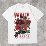 Men's T-Shirt 2024 Basketball Shirt Sports Style Short-Sleeved Cotton Print Loose T-Shirt Street Hip-Hop Blouse Short
