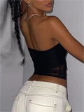 Paneled Mesh Bandeau