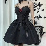Winter Dress New Style Dress Dark Style Jacquard A Pendulum Back Halter