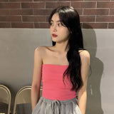Pure Desire Sling Vest Women In The Summer New Breast Sweet Hottie Under The Bottom Of The Net Red Wrapped