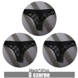 3PCS/Set Thongs Woman MeshTransparent G-String Women's Thong Comfortable Casual Female Low Waist Thong Intimate