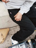 Big Boy Jeans Xinjiajuku Hip-Hop Cartoon Pattern Loosely Embroidered