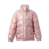 Winter 2024 New Korean Version Loose Cotton-Padded Jacket Small Cotton-Padded Jacket Coat-Outfit