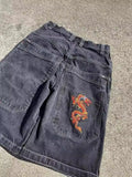 Hip-Hop Street Clothing Y2K Boxing Gloves Graphic Denim Gym Baggy Jeans