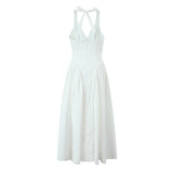 New Spring Style Cotton Dress With A Collar At The Waist And A Slim