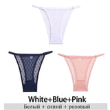 Transparent Floral Lace Panties Women Low-Waist Underpant Hollow Out Thong Female G-String Underwear Lingerie