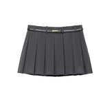 Buckle Knitted Jacket Stew Half Skirt In Autumn And