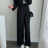 Zingj Sense Suit Coat Female Autumn 2024 New Fashion Loose Retro Temperament Small Suit Suit-Outfit