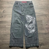 Sales Hip-Hop Trend Printed Jeans Men's High Street Casual Straight-Legged