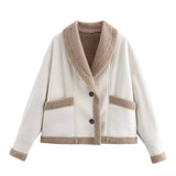 Women's Clothing 2025 Autumn And Winter New Wool Coat Collar Loose