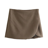 New Solid Color Fashion Style Short Style Four-Sided Bouncy Skirt