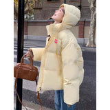 Zingj Wind Yellow Thickened Down Cotton Clothes Women's Winter 2024 New Small Senior Sense Loose Short Cotton-Padded