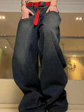 Vintage Washed Distressed Boyfriend Jeans-Outfit