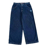 Street Jeans Hip-Hop Poker Graphic Printed Loose Jeans Y2K Wide-Legged