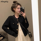 Women Autumn Coat Temper Loose Pockets Designed Korean Style Aesthetic Gentle Streetwear Fashion All-match Basic