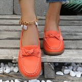 Zingj Pea Shoes Women's Spring Style 2023 New Light-Mouth Flat-Heeled Single-Color Shoes Women Women