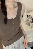 Thin Sling Vest For Women To Wear A New Summer Knitted Sweater Design Sensitive Buckle Slim