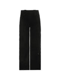 Buttoned Straight-Leg Cargo Jeans- Outfit