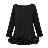 Party Dress Women's Cascadal Short Dress 2025 Dress-Up Long Sleeves Of The